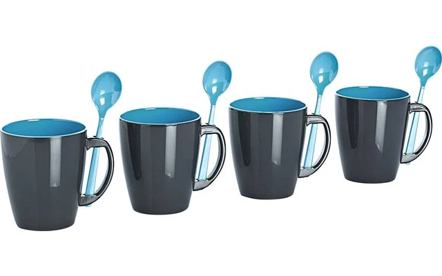 Gimex Handle Mug Turquoise Set Of 4 – Image 3