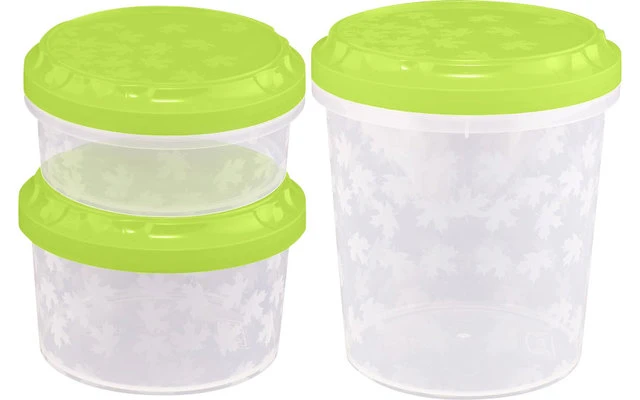 BranQ Boîtes De Conservation Rondes Set De 3 Pcs.