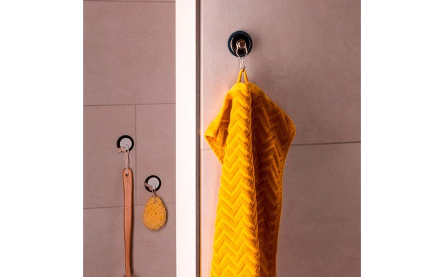 Silwy Clever Magnetic Hook Incl. Metal Nano Gel Pad 5 Cm 2 Pcs. Noir – Image 2