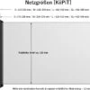 KiiPiT Filet De Rangement Avec Kit De Montage S 170 - 210 Mm