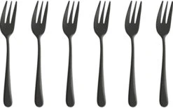 Amefa Austin Set De Fourchettes à Gâteau 6 Pcs. Noir