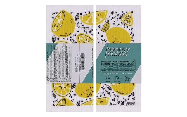GroovyGoods Chiffon éponge écologique 20 X 17 Cm Avocat – Image 2