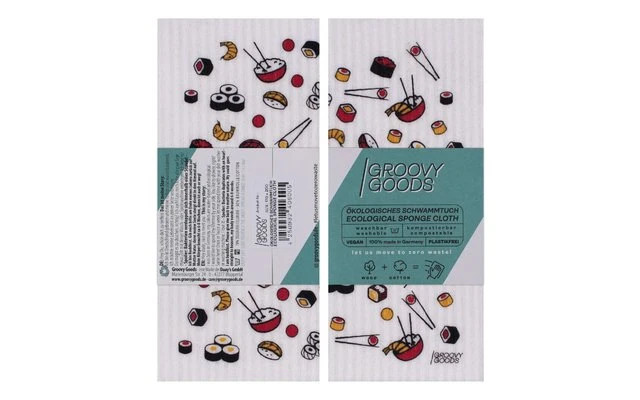 GroovyGoods Chiffon éponge écologique 20 X 17 Cm Avocat – Image 7