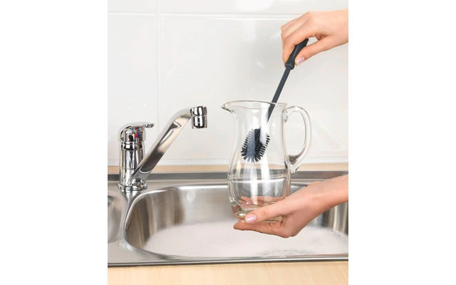 Brosse à Vaisselle Wenko En Silicone 25 Cm Gris – Image 4