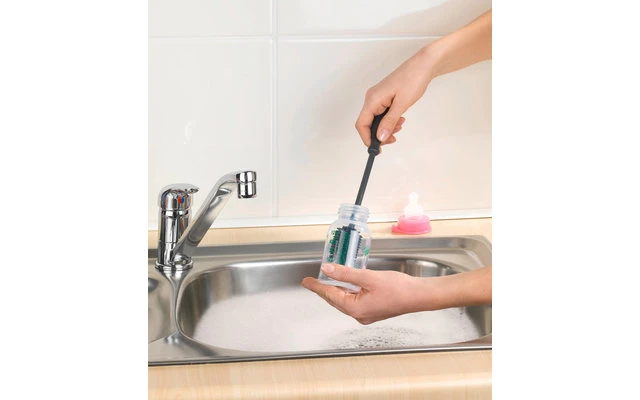 Brosse à Vaisselle Wenko En Silicone 25 Cm Gris – Image 5