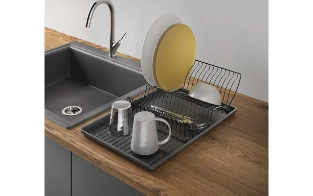 Metaltex Wing-Tex Lava égouttoir Noir Mat