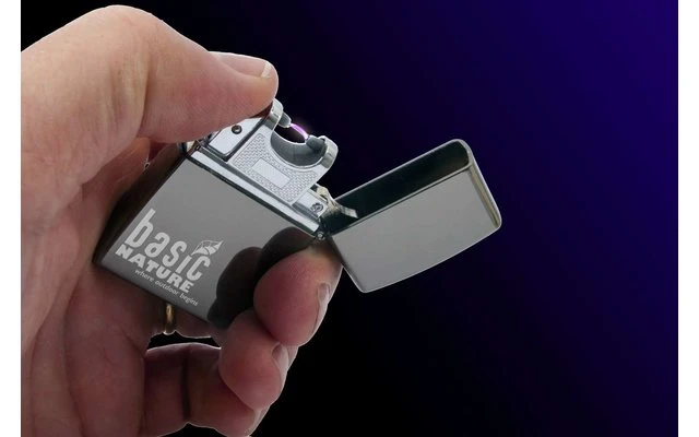 Basic Nature BasicNature Briquet Arc USB Avec Batterie Polie – Image 3