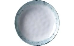 Brunner Assiette à Soupe 21 Cm Blanc-bleu/blanc