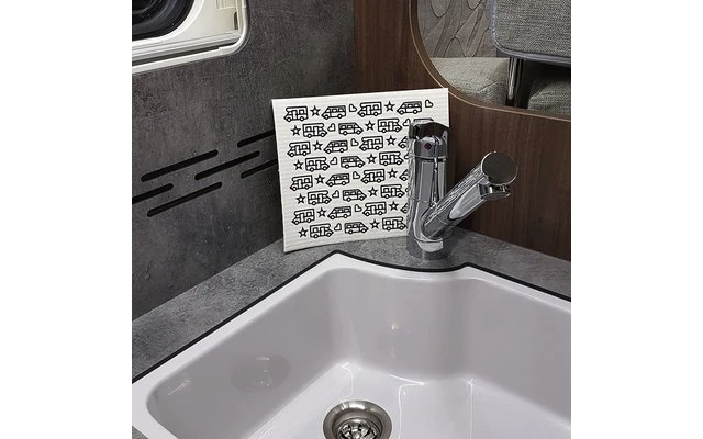 Pufz Torchon Suédois Caravane Blanc – Image 5