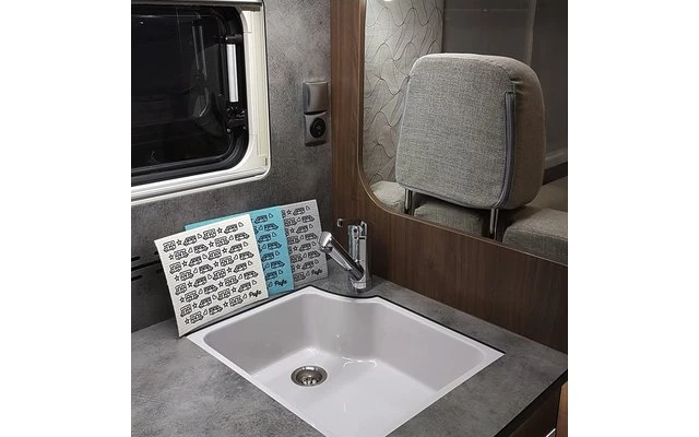 Pufz Torchon Suédois Caravane Blanc – Image 7