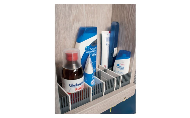 Jeu De Barres De Rangement Pour Tiroirs 8 Pièces Anthracite / Grey Purvario Pure Light Edition