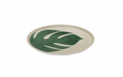 Koziol Connect Plate Set D'assiettes 4 Pièces Monstera Leaf 255 Mm