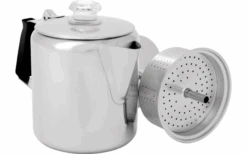 GSI Cafetière En Acier Inoxydable Pour 6 Tasses Avec Poignée En Silicone 0,9 Litre