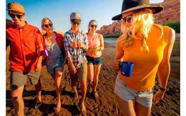 GSI Bugaboo Gobelet En Aluminium Avec Poignées Pliantes Et échelle De Mesure 415 Ml Bleu – Image 7