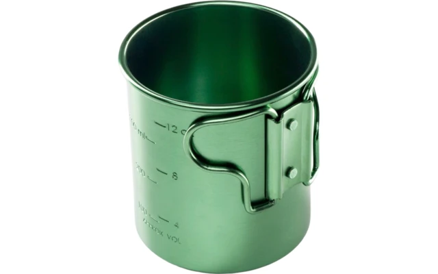 GSI Bugaboo Gobelet En Aluminium Avec Poignées Pliantes Et échelle De Mesure 415 Ml Bleu – Image 2