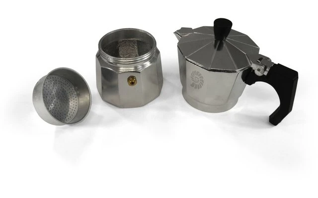 Origin Outdoors Machine à Espresso Bellanapoli 9 Tasses Alu Naturel