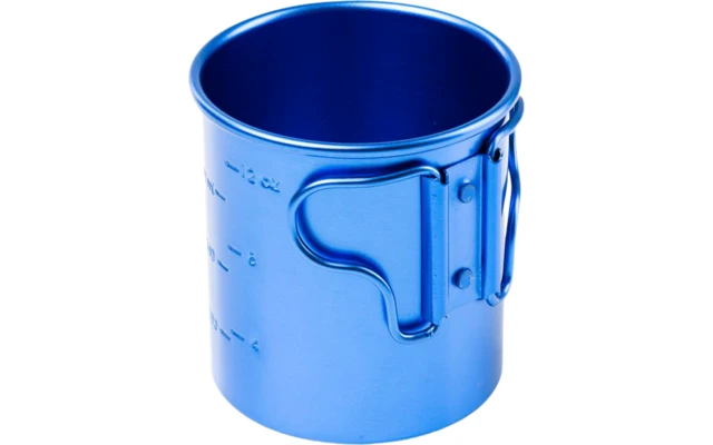 GSI Bugaboo Gobelet En Aluminium Avec Poignées Pliantes Et échelle De Mesure 415 Ml Bleu – Image 4