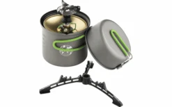 Optimus Crux Weekend Système De Cuisson 3 Pièces Avec Réchaud à Gaz Et Set De Cuisson 2 Pièces