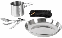 GSI Glacier 1 Personne Set De Casseroles En Acier Inoxydable 5 Pièces